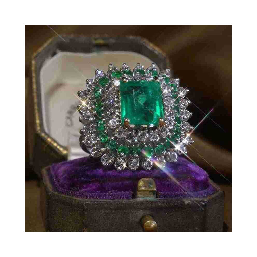 Women Vintage Ring Birthday Anniversary Gift Wedding Jewelry For Women Bridal Gift Accessories Size US 5 11