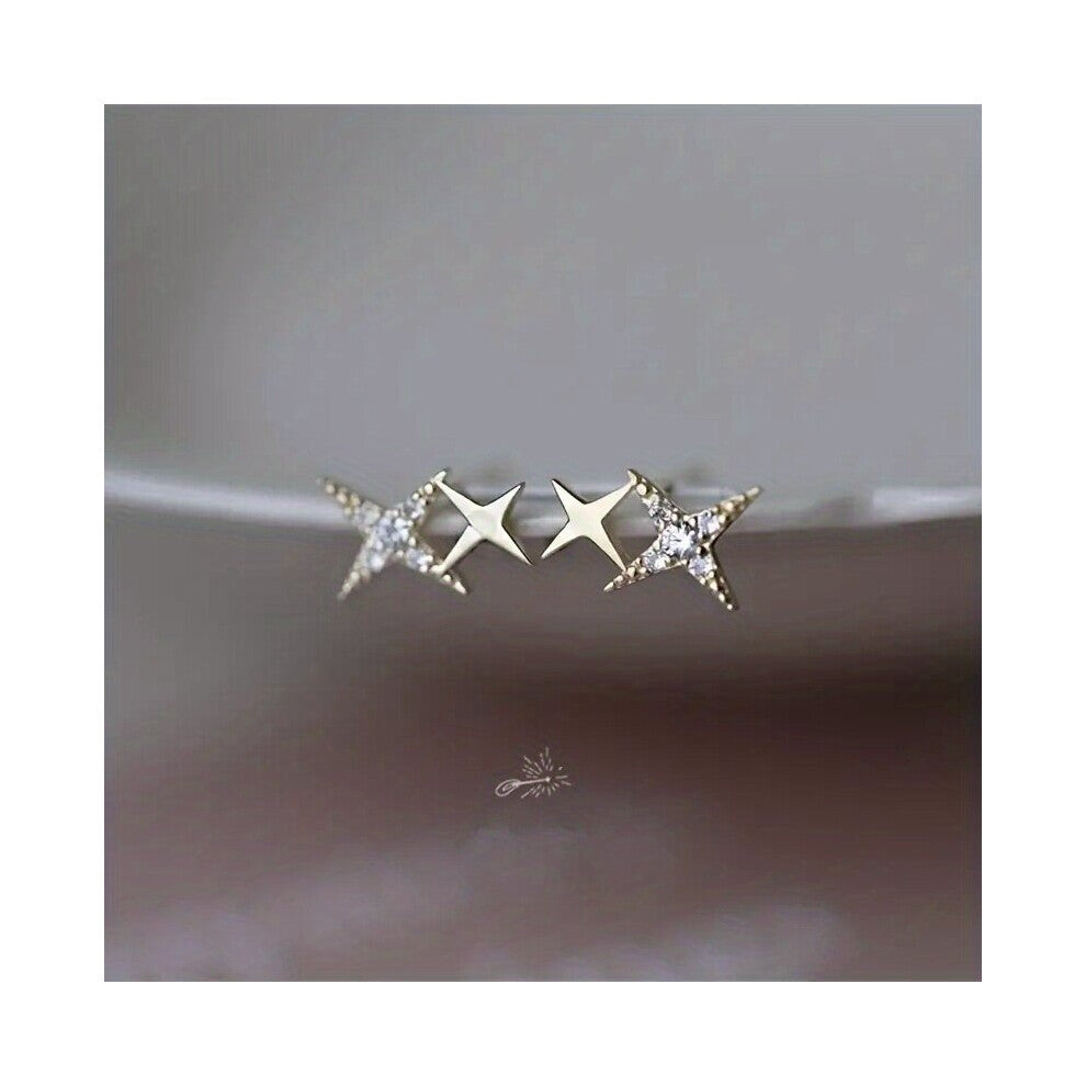 1pair Star Stud Earrings Earrings Ear Accessories
