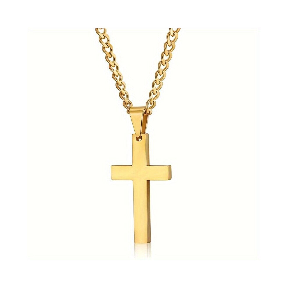 Vintage Cross Shaped Pendant Necklace Decorative Accessories For Holiday Party Birthday Gift Mens Accessories