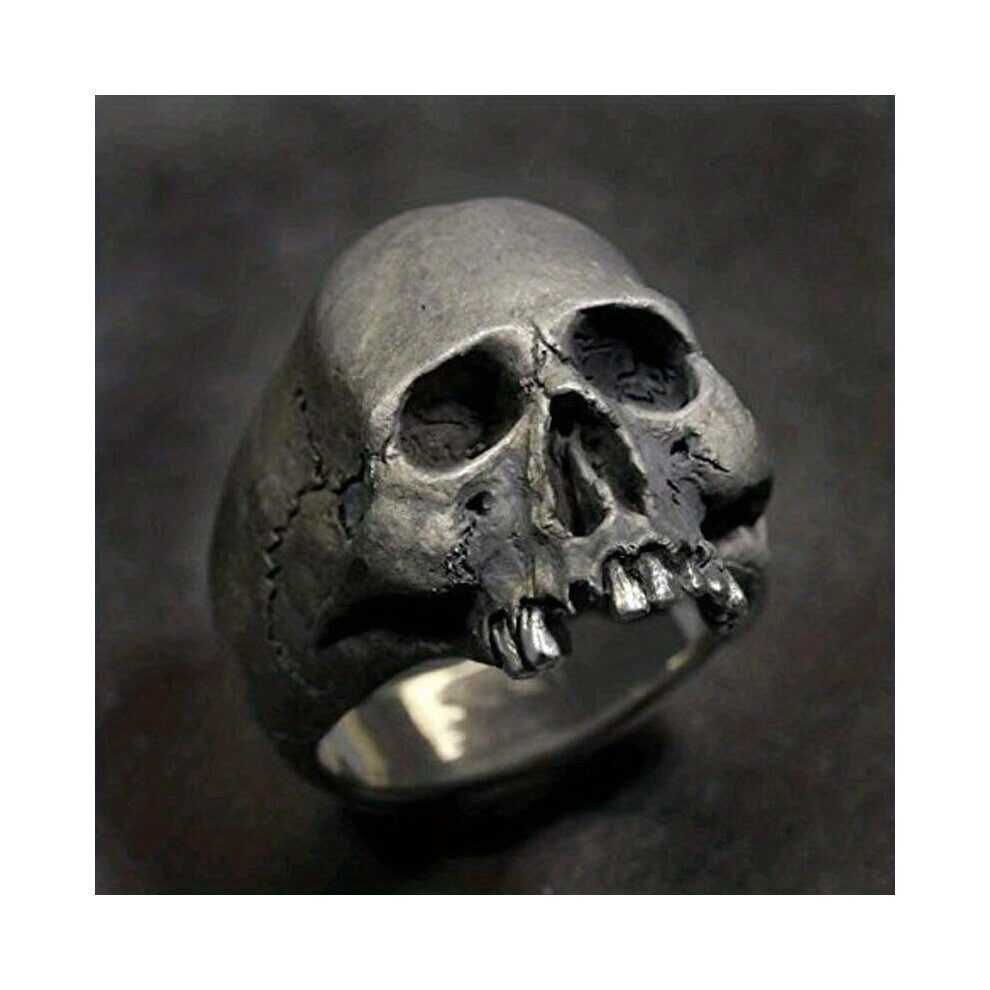 1pc Mens Funky Punk Vintage Horror Style Gothic Ring For Halloween Party Decoration Accessories