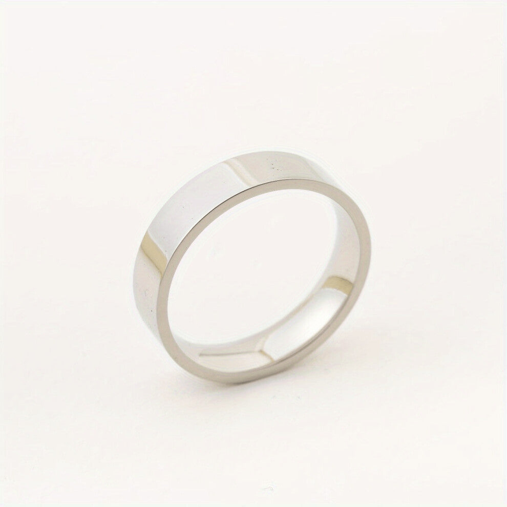 Titanium Steel Rings For Men 6MM Polished Couples Rings Decorative Accessories Gift For Men
