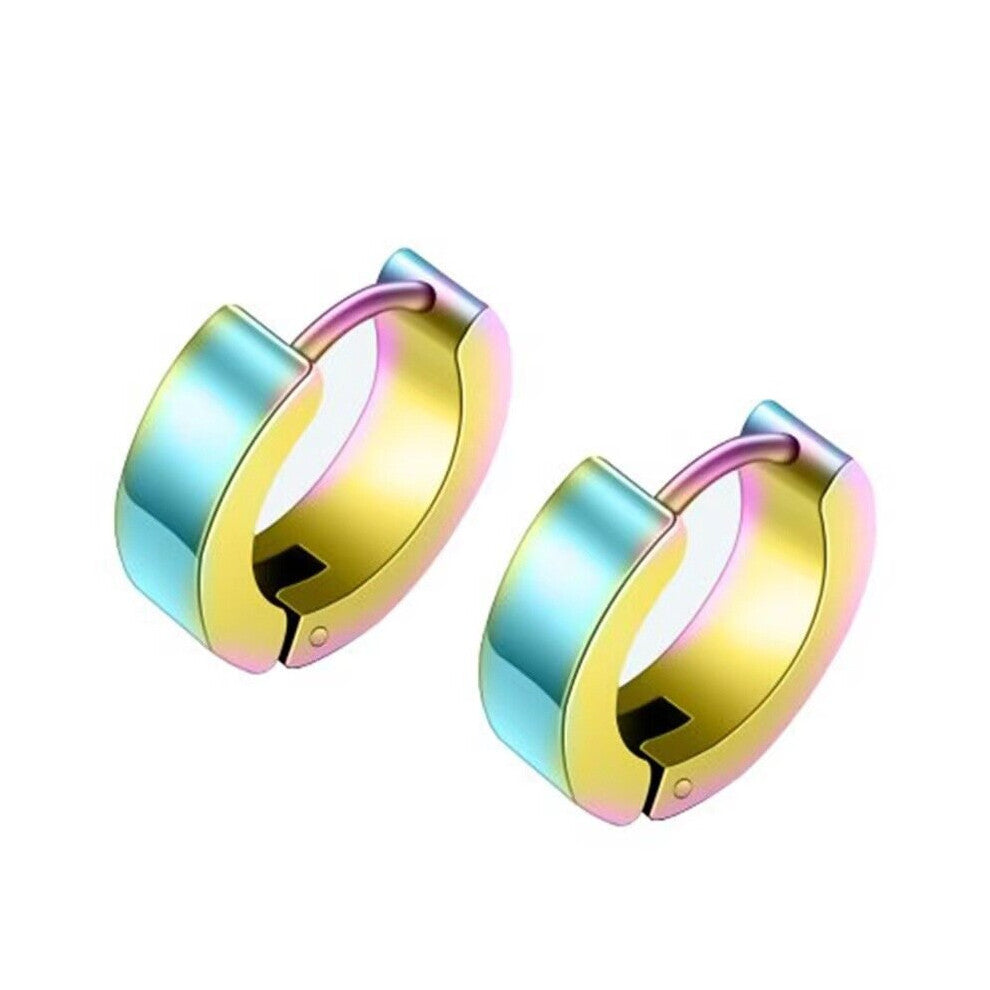 Hot Selling Ear Buckle Earrings Hip Hop Temperamental Ear Clip Ear Accessories Version Titanium Steel Round Ear Buckle For Men And Women