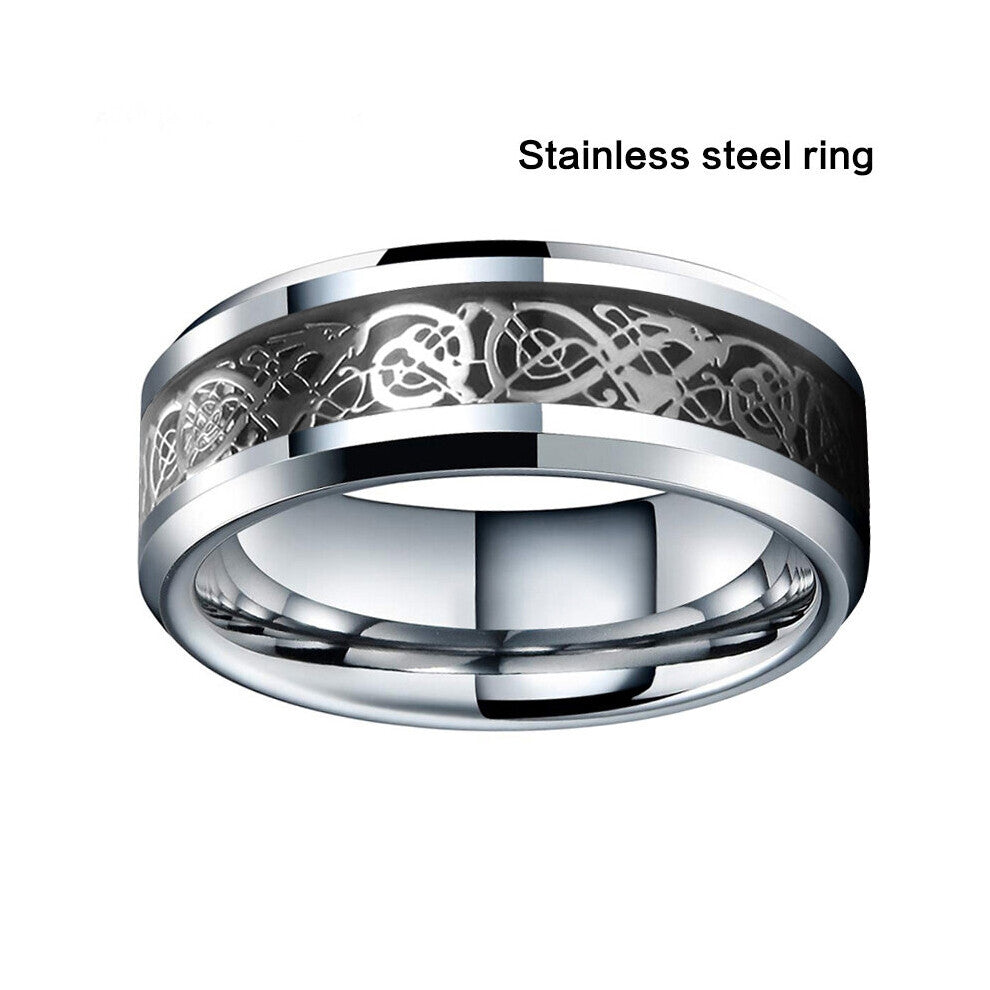 1pc Couple Ring Artificial Jewelry Accessories Plus Size Mens Ring 8mm Alloy Ring Bridal Wedding Engagement Band Heart Ring