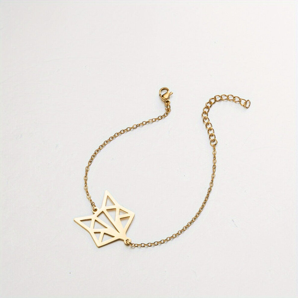 Fox Animal Bracelet Stainless Steel Niche Asymmetric Sense Senior Sense Accessories For Men