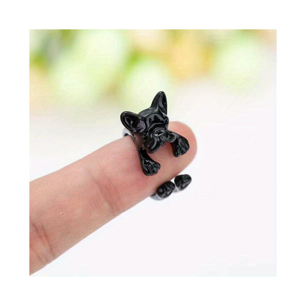 Funky Mixed Cartoon Animals Dog Cat Shaped Ring Alloy Jewelry Accessories For Men Women