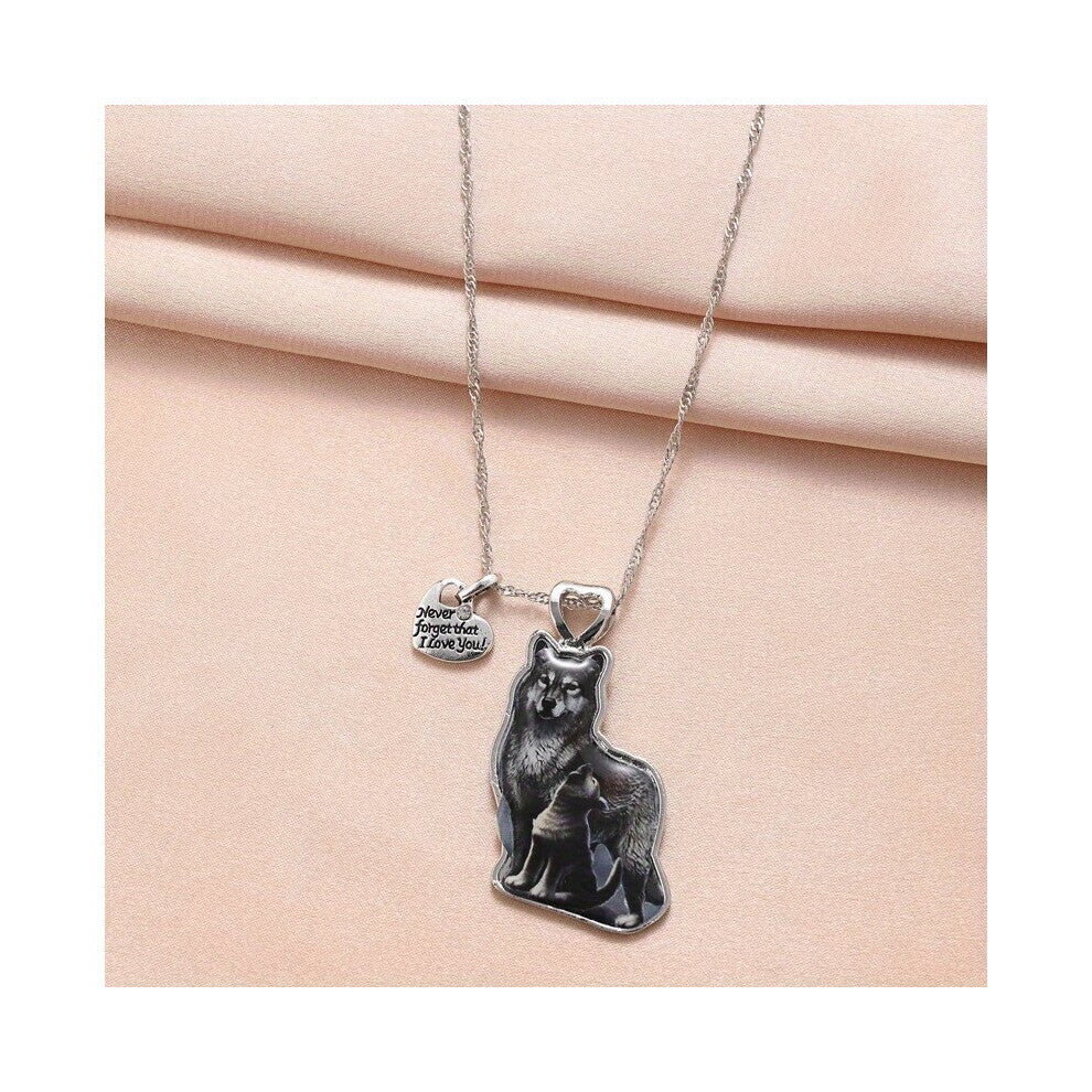 1pc Animal Wolf Pendant Hip hop Light Sweater Chain Pendant Alloy Jewelry Accessories Childrens Cartoon Pendant