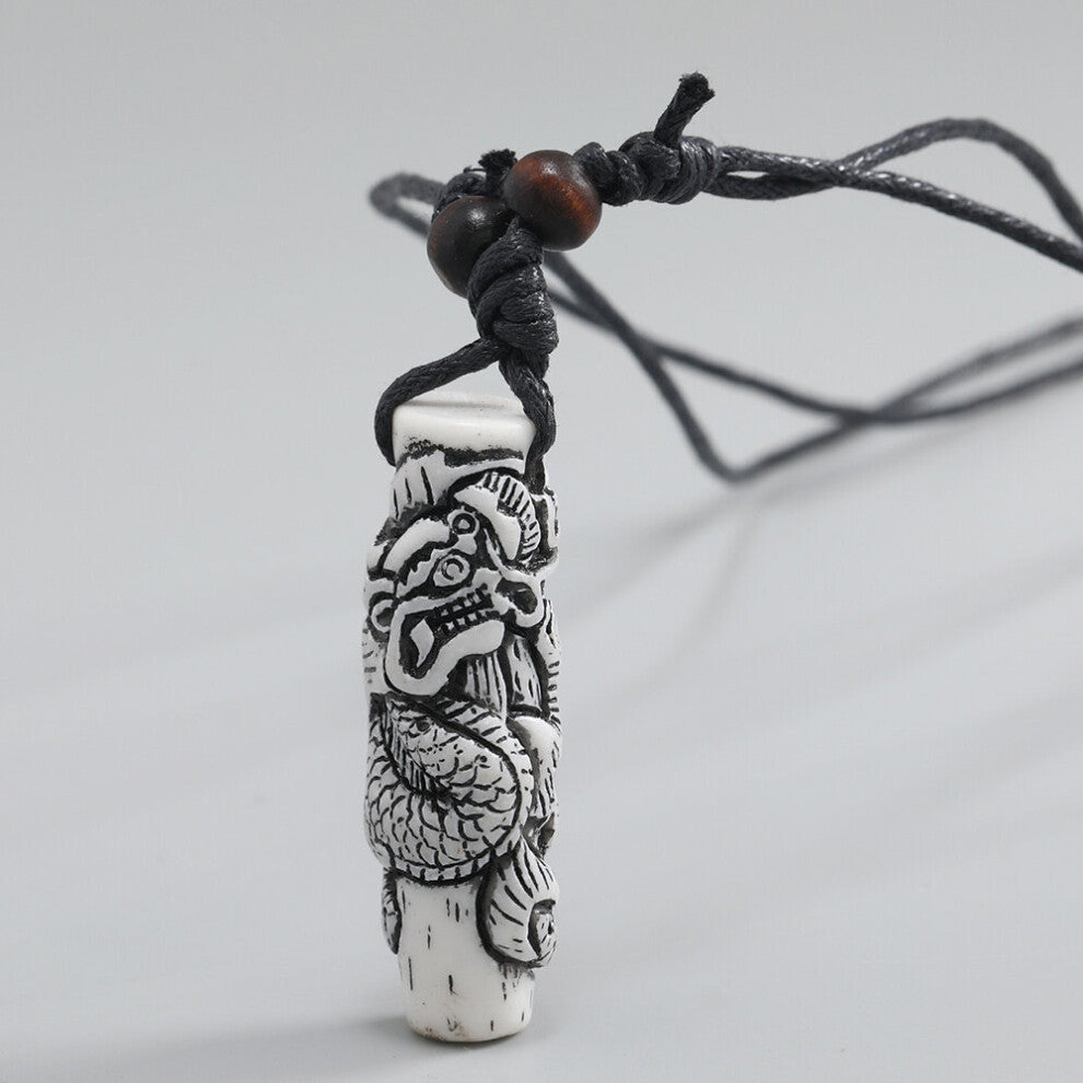 Mens Dragon Pendant Necklace Adjustable Hip Hop Style Necklace Jewelry Gift Clothing Accessories For Party Holiday