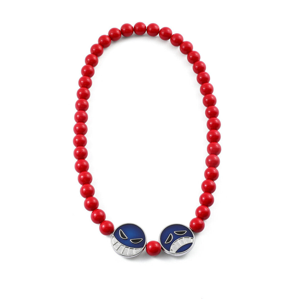 1pc Creative Anime Peripheral Whitebeard Fire Fist Ace Mens Necklace Pendant Party Accessories