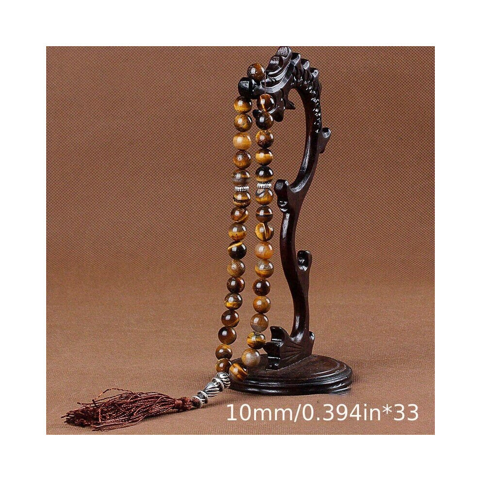 Mens Classic 10mm Rosary Beads Mens Natural Stone Round Beads Bracelet Accessories Gift For Men