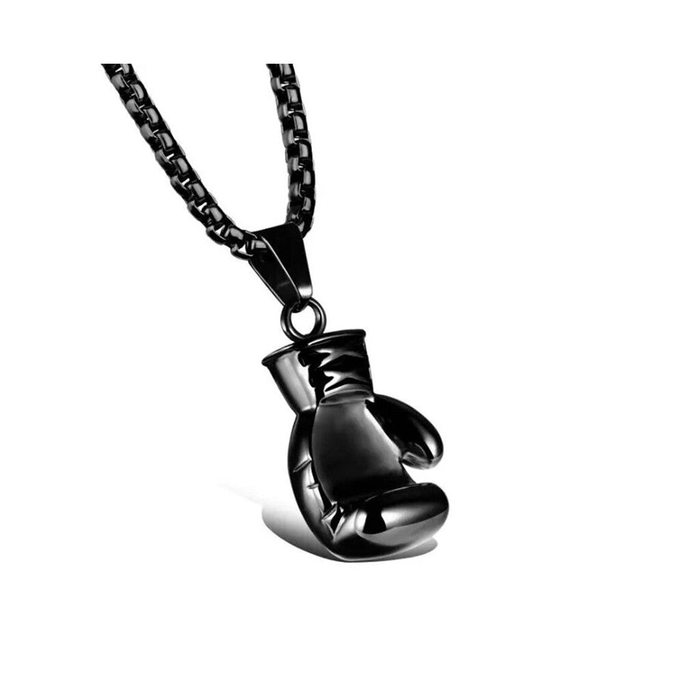 1pc European And American Boxing Gloves Personality Pendant Necklace Mens Fitness Equipment Necklace Accessories