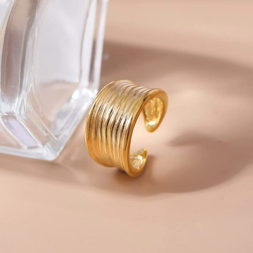 1pc Style layer Glossy Open Ring