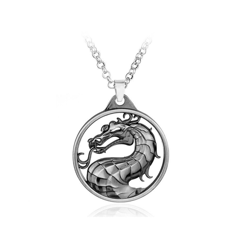 1pc Creative Wizardry Wolf Head Key Cup Dragon Skull Pendant Necklace Jewelry Gift Accessories