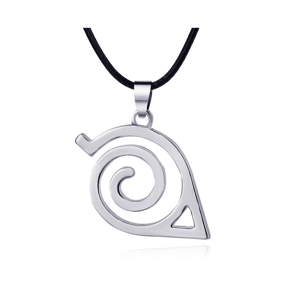 Anime Necklace Set Anime Red Cloud Sword Leaf Pendant Necklace Cosplay Accessories Novelty Series Necklaces For Men