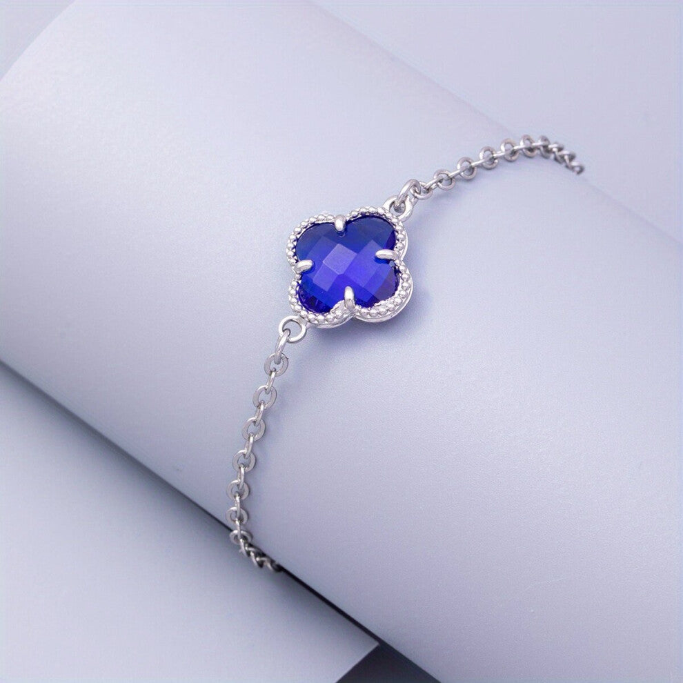 Grass Golden Plated Zircon Bracelet Adjustable Length Jewelry Accessories Gift