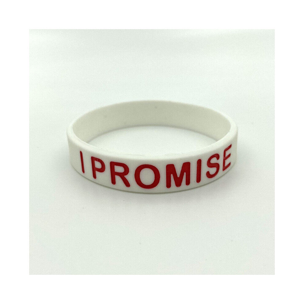 1pc I PROMISE Silicone Bracelet Basketball Wristband Men Sports Faith Lucky Bracelet Women Student Boys And Girls Accessories