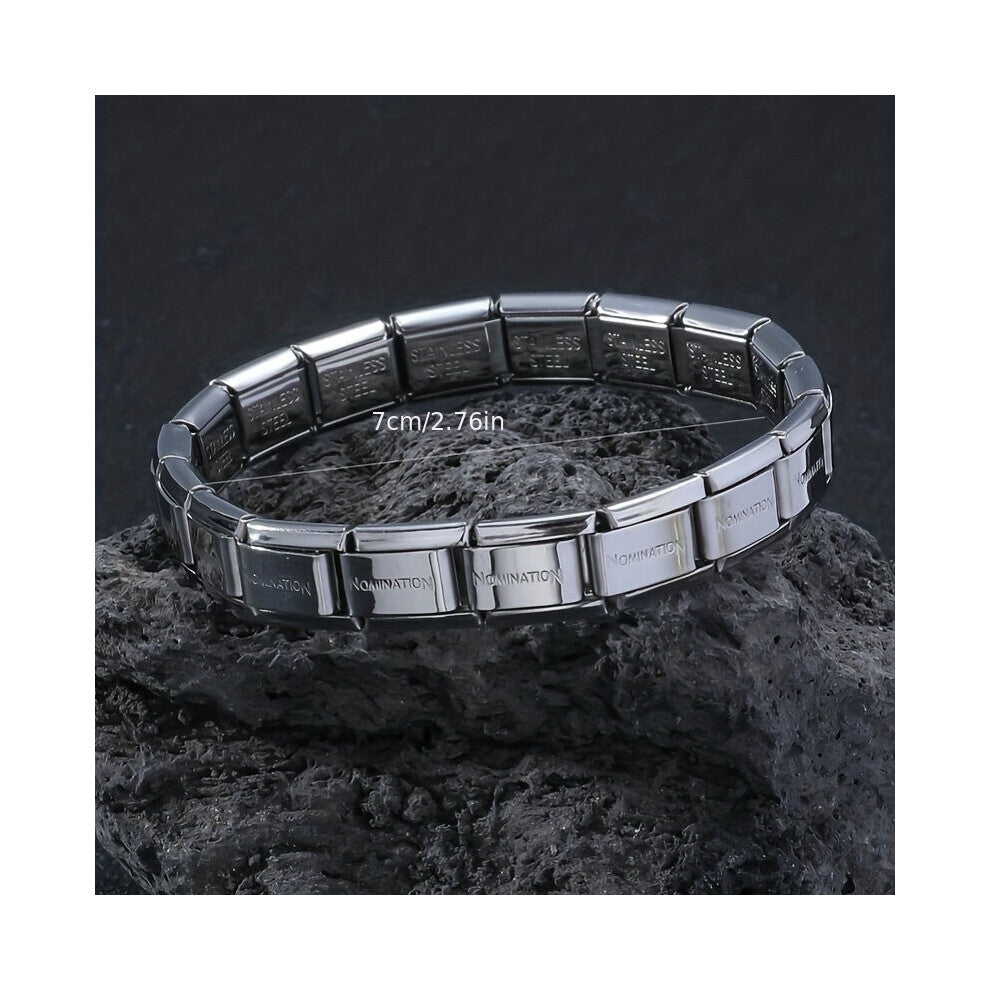 1pc Stainless Steel Bracelet For Men Stretch Titanium Steel Bracelet For Men Mens Decorative Accessories