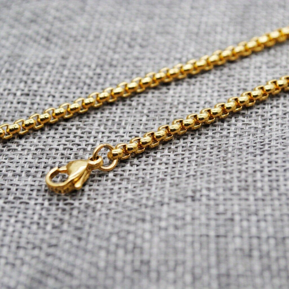 Stainless Steel Square Pearl Necklace Accessories With Chains For Men And Women Of The Same Style All Ages Chain Chain Length 18in 30in