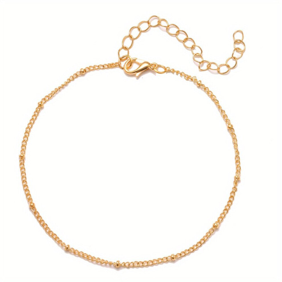 Mens Casual Creative Metal Copper Bead Anklet Decorative Accessories For Holiday Party Mens Accessories