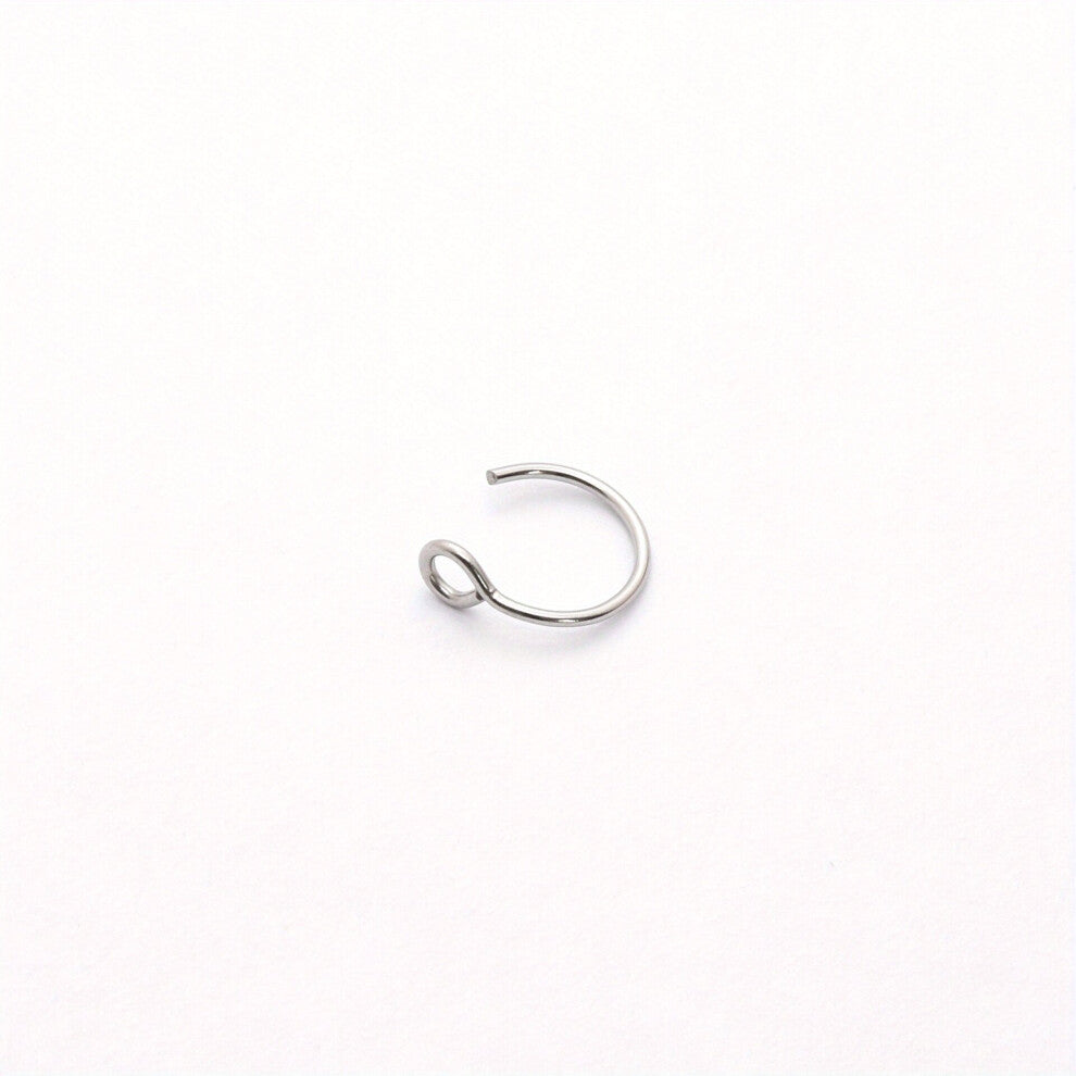 1pc 316 L Stainless Steel U Type C Nose Rings For Men Lip Ring Stainless Steel Puncture Hook Nose Ring Corner Nose Nail Accessories
