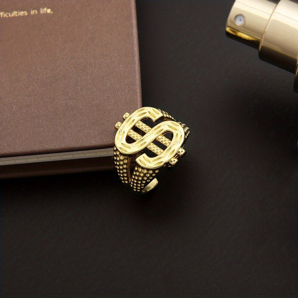 1pc Creative S Letter Ring Jewelry Fashionable Outdoor Accessories Charm Street Finger Ring For Men Women Wear On Any Occasion