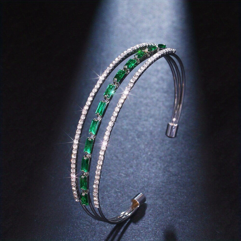 1pc Mens Vintage Light Micro inset Zircon Hand Jewelry Accessories