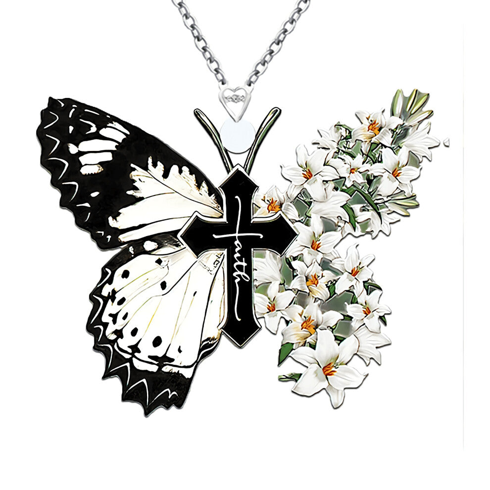 1pc Mens Creative Acrylic Pendant Necklace With And Butterfly Jewelry Decoration Accessories For Holiday Party