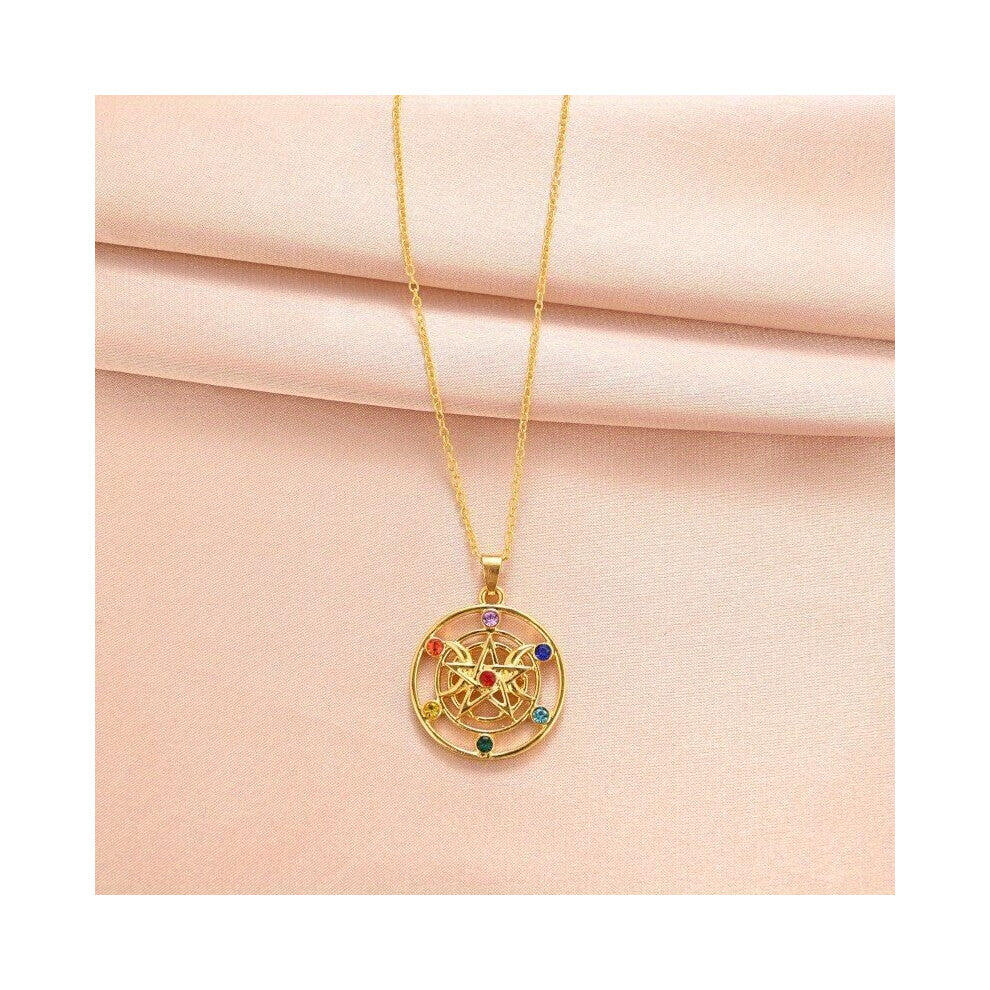 1 Pc Mens Pendant Necklace Round Necklace Mens Jewelry Accessories Wedding Engagement Anniversary Gift Christmas Birthday Gift