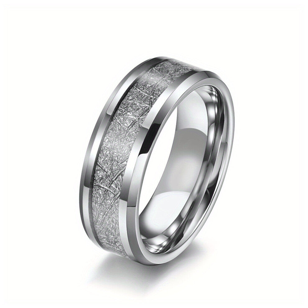 Silver Stainless Steel Ring Classic Titanium Jewelry Accessories For Men Women