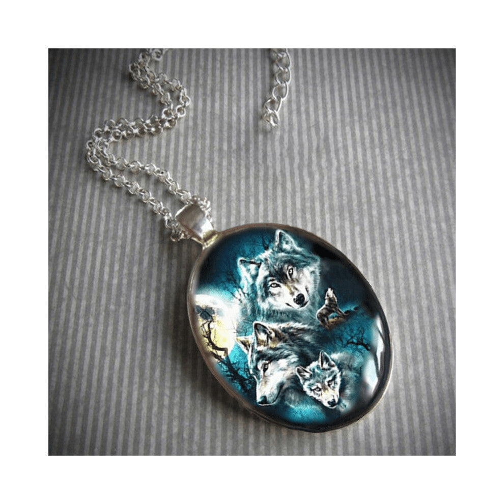 1 Pc Mens Pendant Necklace Delicate Animal Wolf Pendant Necklace Jewelry Gothic Animal Wolf Head Jewelry Accessories Men Women Necklaces Jewelry Birt