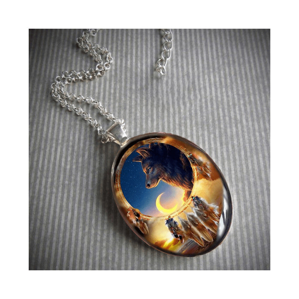 1 Pc Mens Pendant Necklace Mens Animal Wolf Head Hip Hop Jewelry Accessories Street Male Jewelry