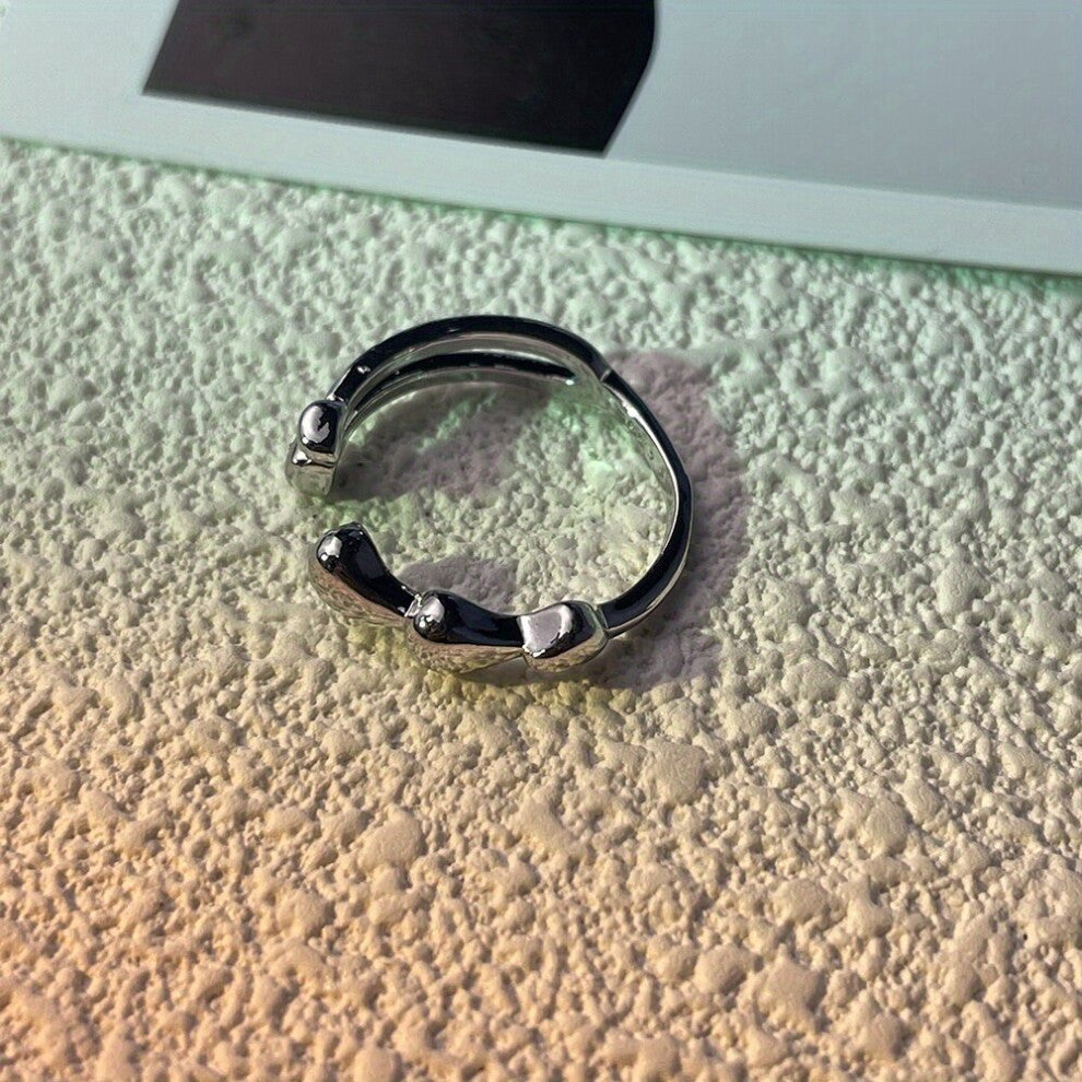 section Hollow Twisted Rings Geometric Irregular Ring Creative Jewelry Party Gift Accessories