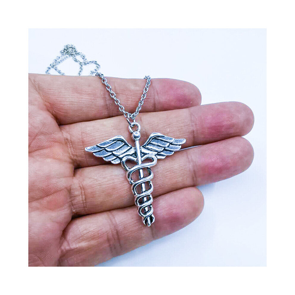 1pc Creative Hip Hop Angel Wings Pendent Necklace Decorative Accessories For Holiday Party Gift Men Accessories