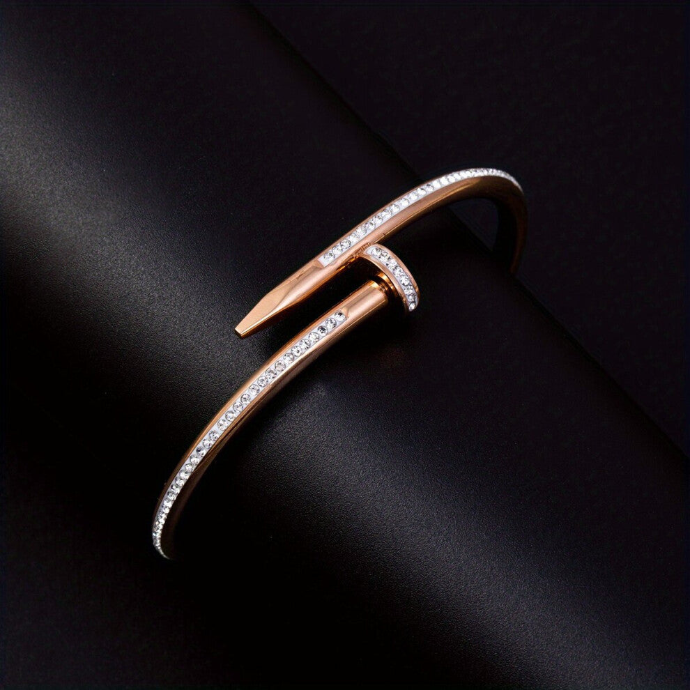 1pc Unique Bracelet Niche Versatile Rhinestones Sense Mens Jewelry Accessories