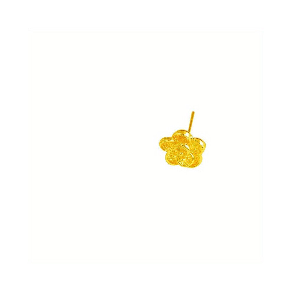 1 Pair Creative Rose Studded Earrings Copper Decorative Accessories For Holiday Party Gift Men Accessories