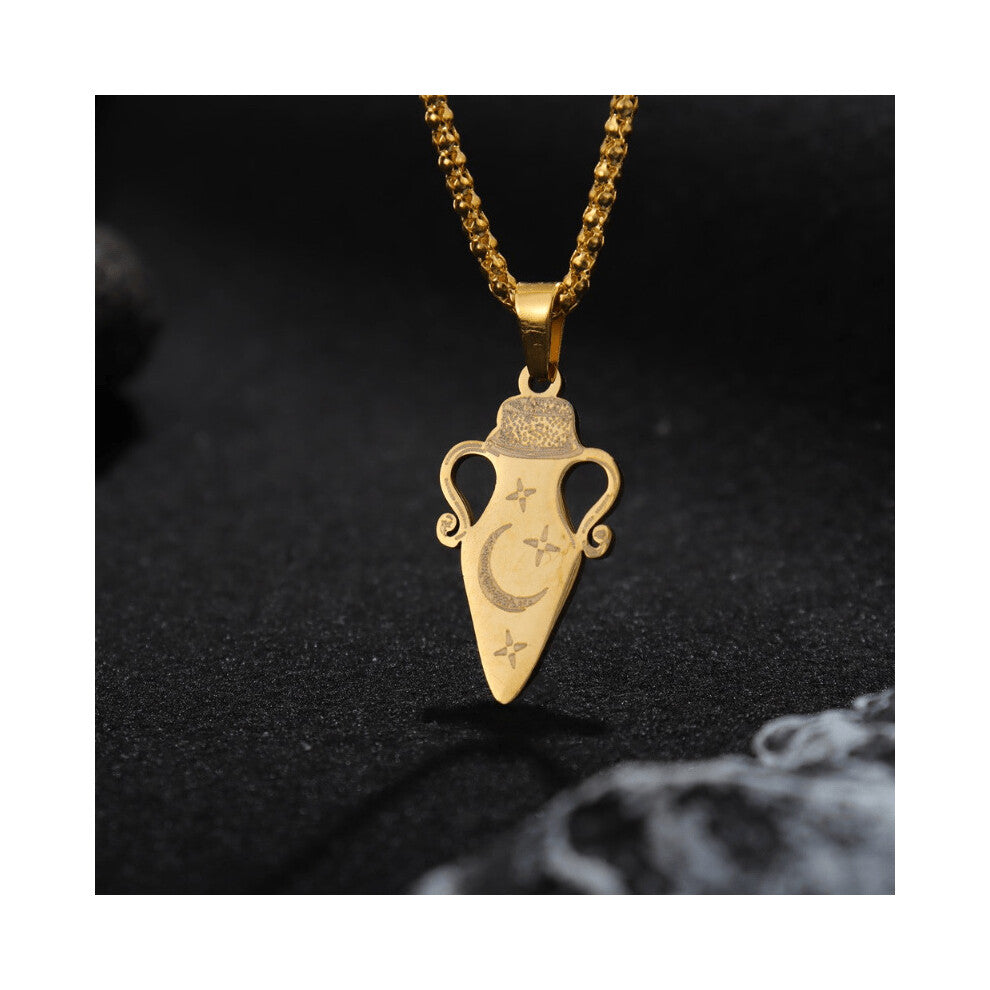 1PC Mens Stainless Steel Wishing Bottle Pendant Necklace Jewelry Accessories