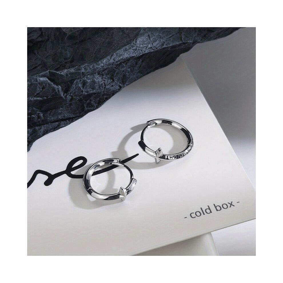 Mens Hip Hop Style Earrings Silver Cross Earrings Casual Jewelry Casual Earrings Accessories Gift
