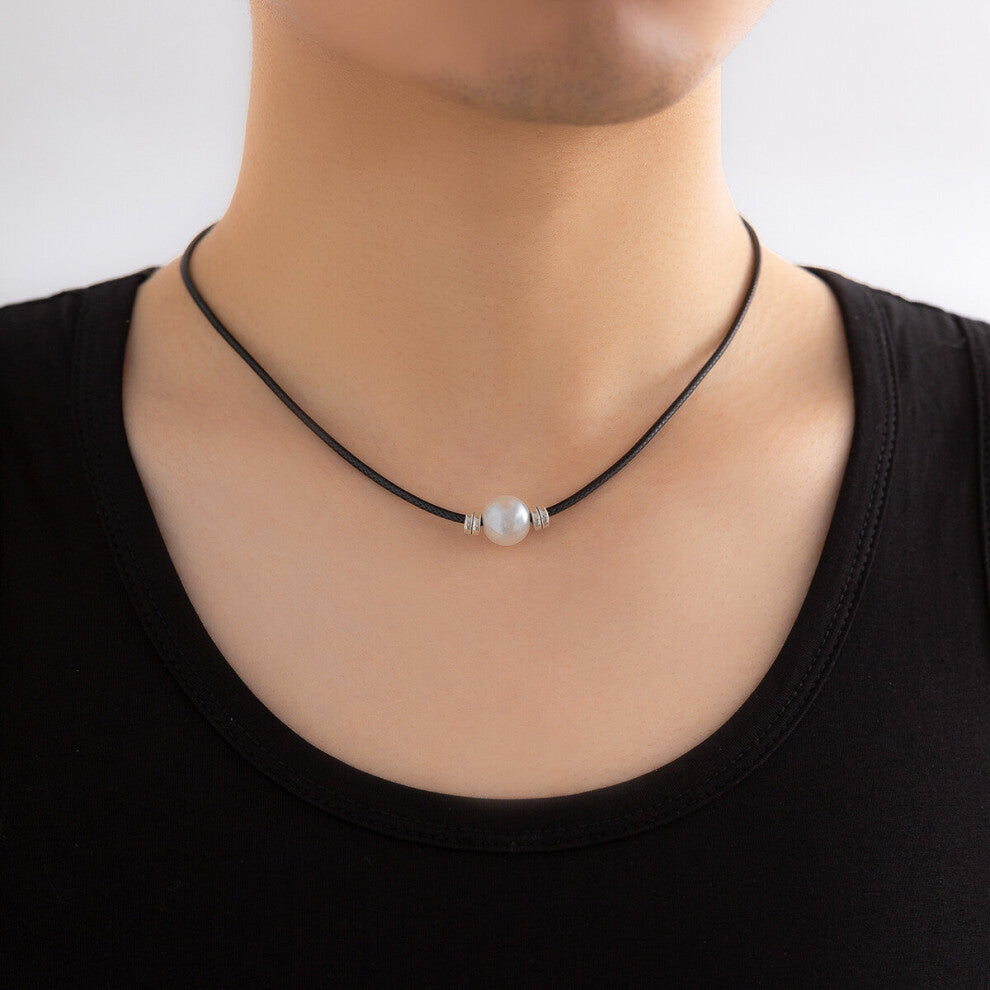 1pc Fashionable Beaded Pendent Necklace For Party Decoration Accessories