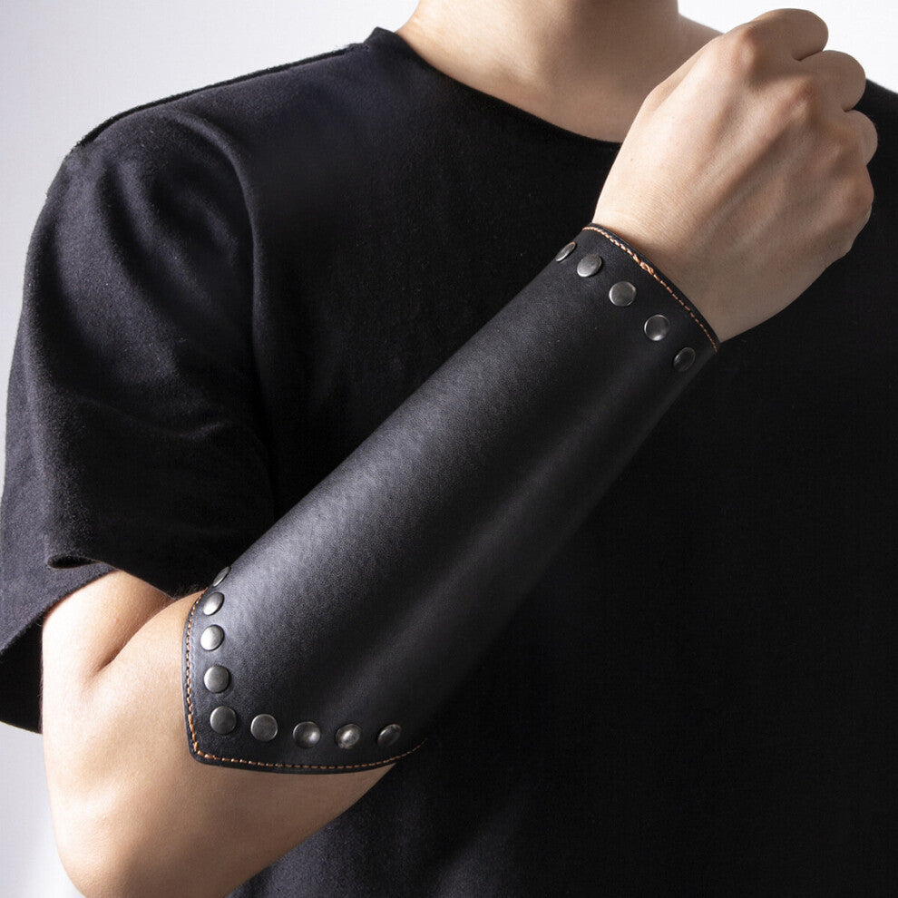 Minimalist Leather Woven Wrist Guard Bracelet Mens Lace up Leather Bracelet Personality Biker Hiking Accessory Wristband