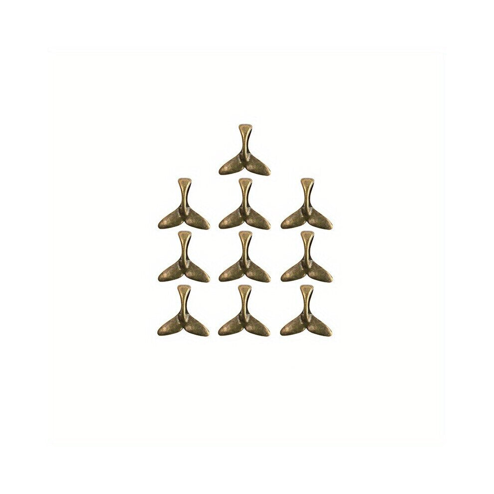 10pcs Fishtail Shaped Pendants Personalized Jewelry Accessories For Men