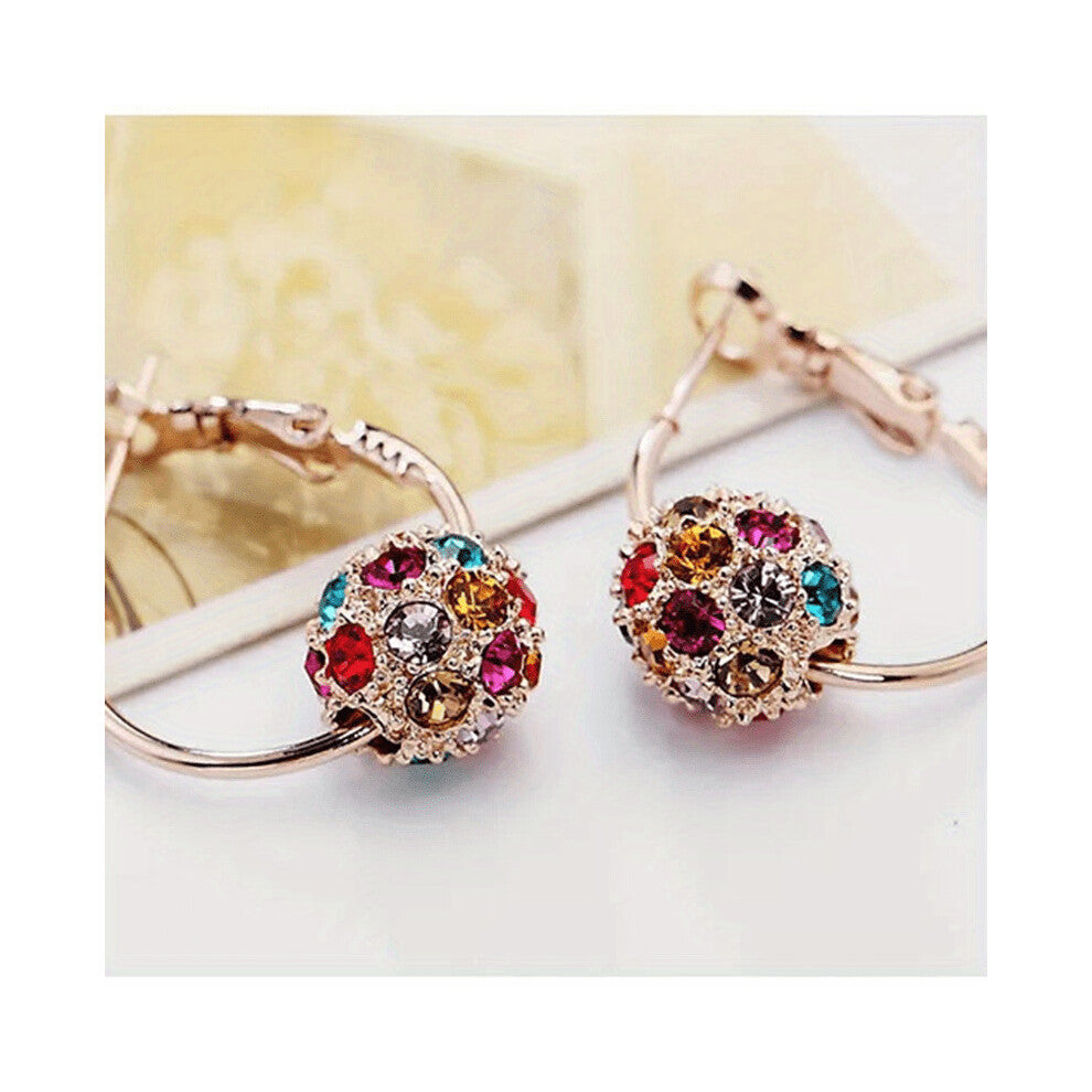 1pair Round Dangle Earrings Daily Casual Banquet Accessories