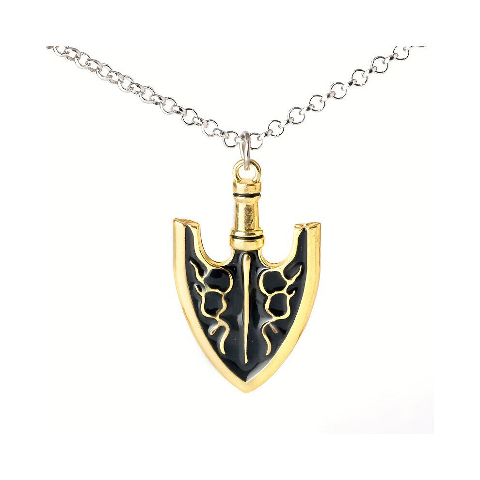 Bizarre Adventure Golden Small Shovel Alloy Keychain Car Pendant Mens Necklace Clothing Decoration Accessories Necklace