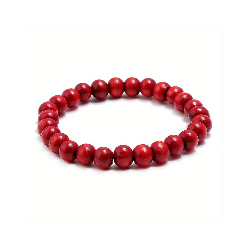 Wooden Bead Bracelet Polyresin Beaded Single Ring Jewelry Accessories