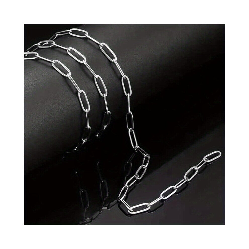 1pc Mens Stainless Steel Rectangular Cross Chain Necklace Titanium Steel Necklace Couple Necklace Accessories