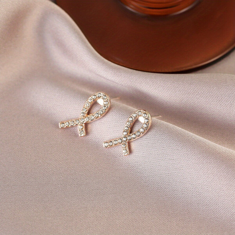 2pcs pair And Stud Earrings With Intertwined For Men And Women
