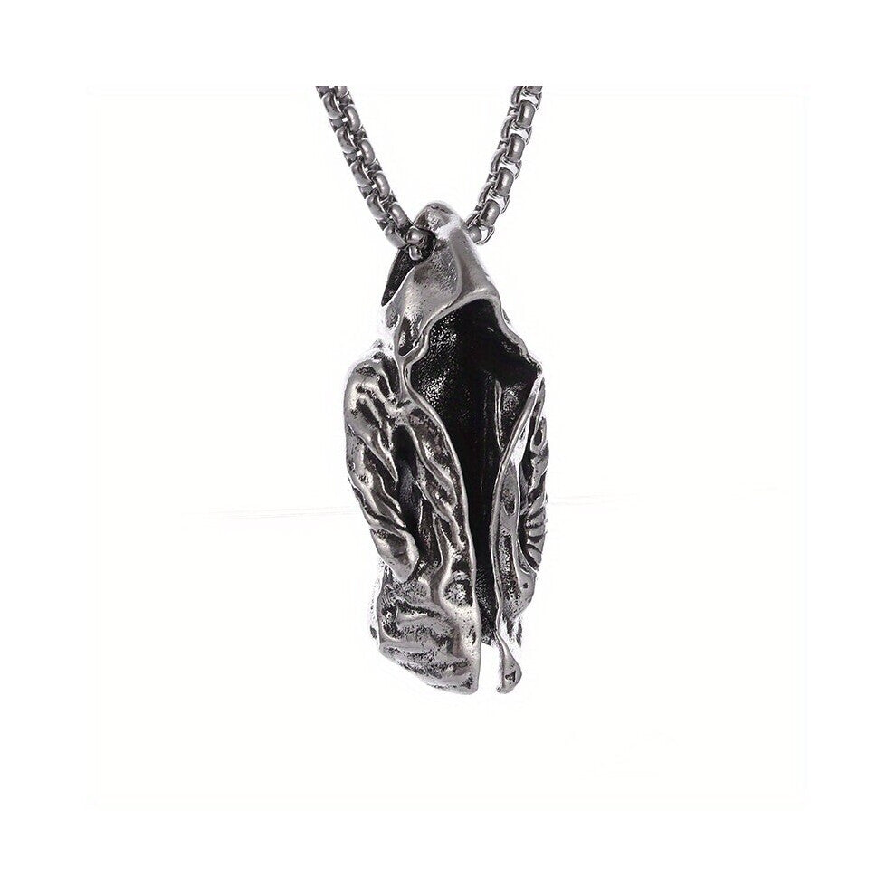 1pc Dark Wind Assassin Cloak Windbreaker Pendant Necklace For Men Charm Hip Hop Rock Banquet Jewelry Accessories Gift