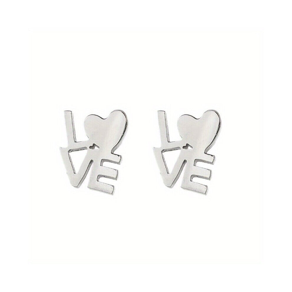 2pcs pair Mens Stainless Steel Earrings Unique Fashionable Earring Accessories