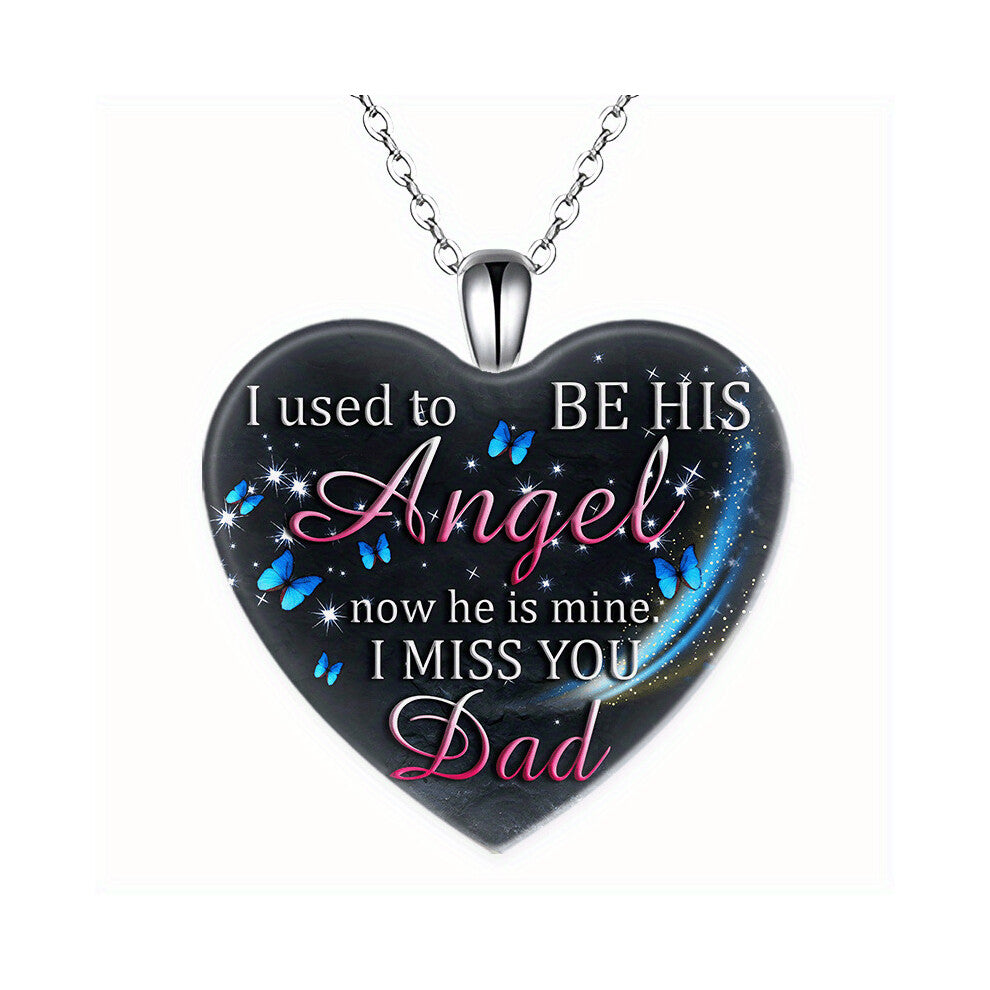 Accessories Love Crystal Men And Women Pendant Necklace Dream Butterfly English Christmas Party Accessories Couple Holiday Party Wedding Anniversary G