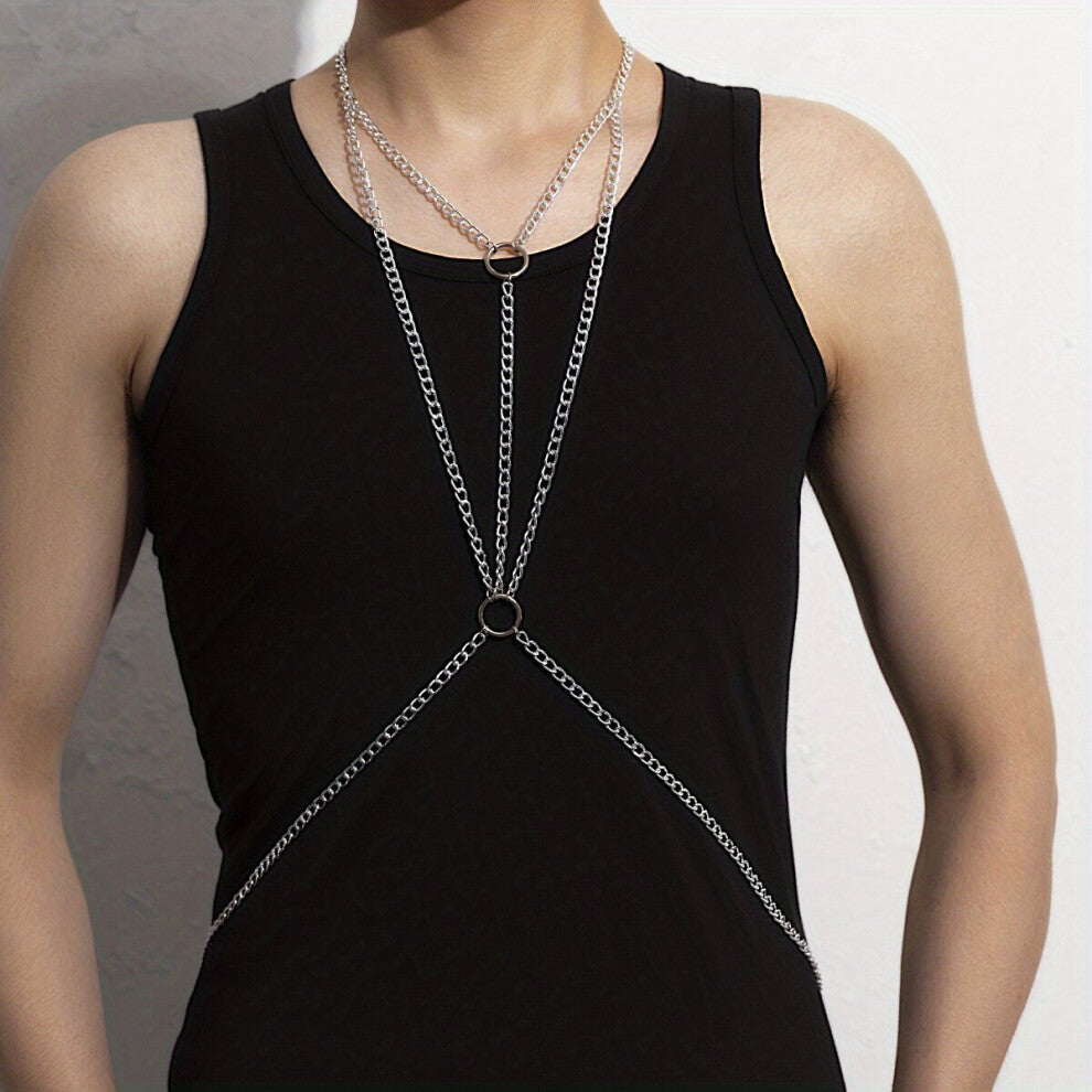 1pc layer Necklace Mens Body Chain Waist Chain Clothing Accessories
