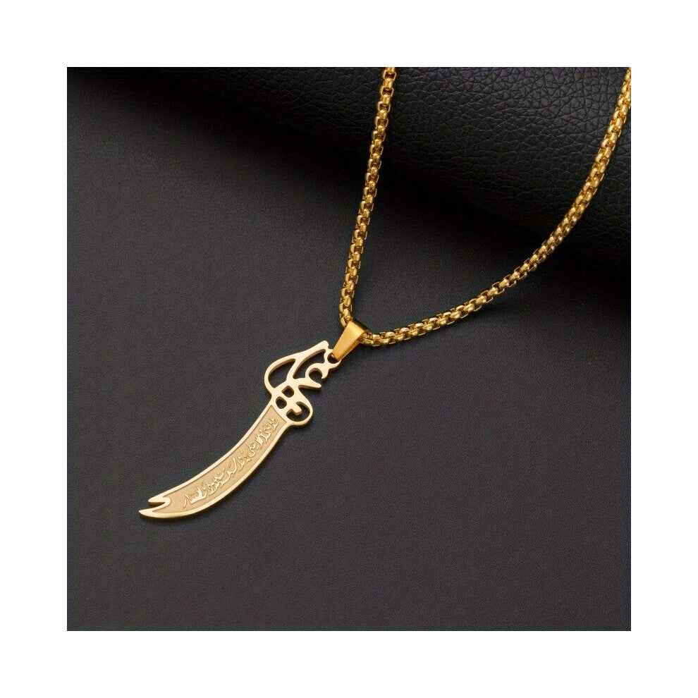 Classic Hollow Stainless Steel Lettering Pendant Necklace Mens Motorcycle Riding Accessories Necklace Jewelry Gift