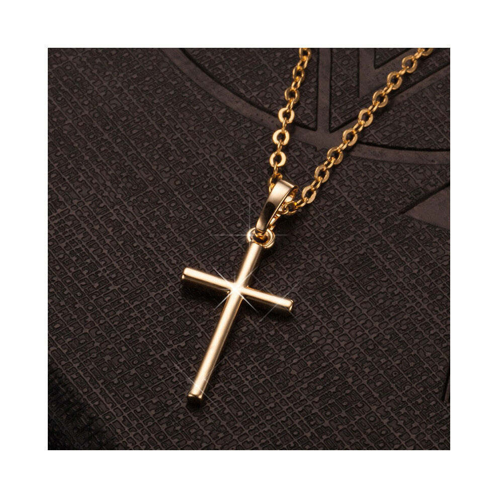 1pc Cross Necklace For Men Glossy Cross Necklace For Men Jewelry For Men And Pendant Gift For Men Or Couples Or Women